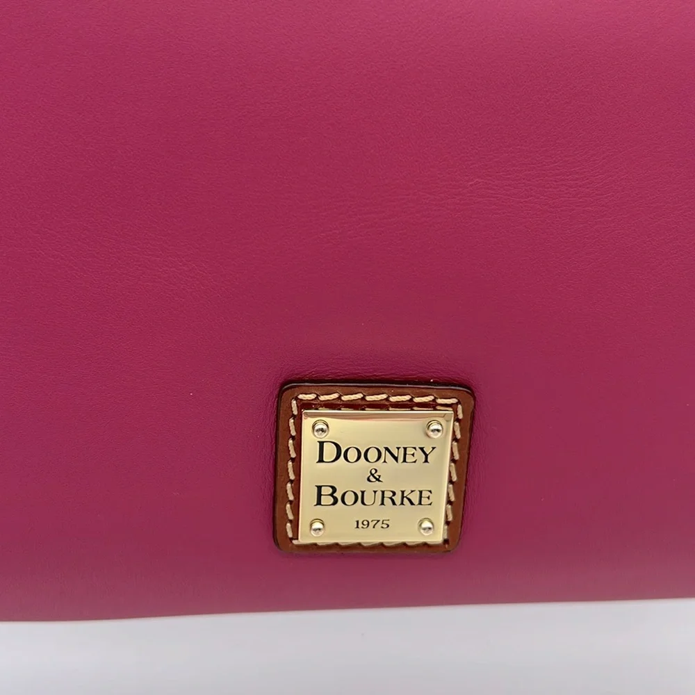 Dooney & Bourke Penrose Leather Pouchette Fuschia Pink